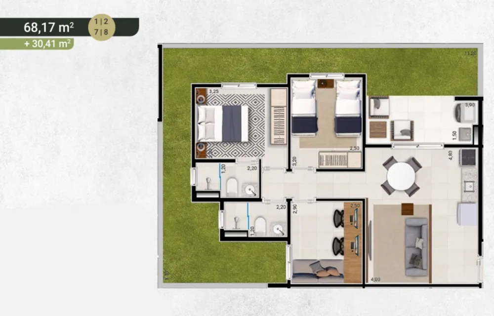Apartamento, 3 quartos, 68 m² - Foto 13