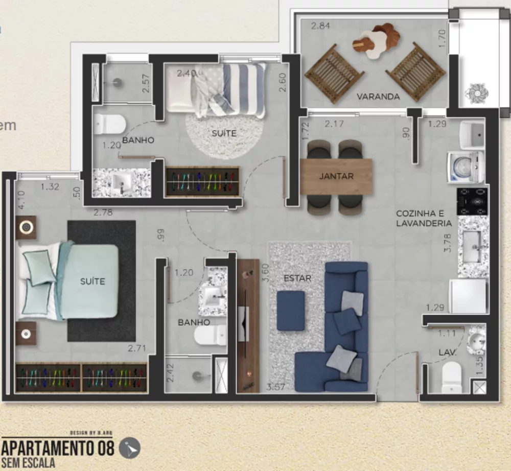 Apartamento à venda com 2 quartos, 62m² - Foto 25