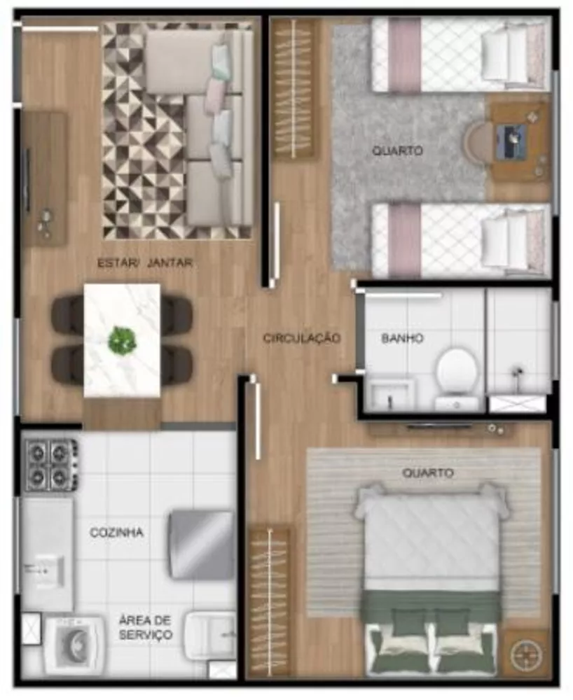 Apartamento à venda com 2 quartos, 40m² - Foto 6