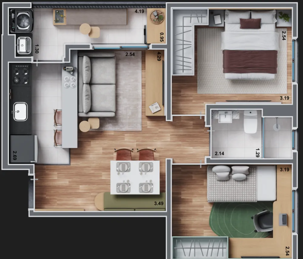 Apartamento, 2 quartos, 47 m² - Foto 6