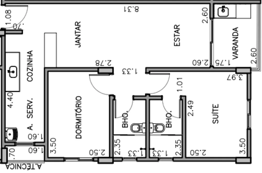 Apartamento à venda com 2 quartos, 67m² - Foto 2