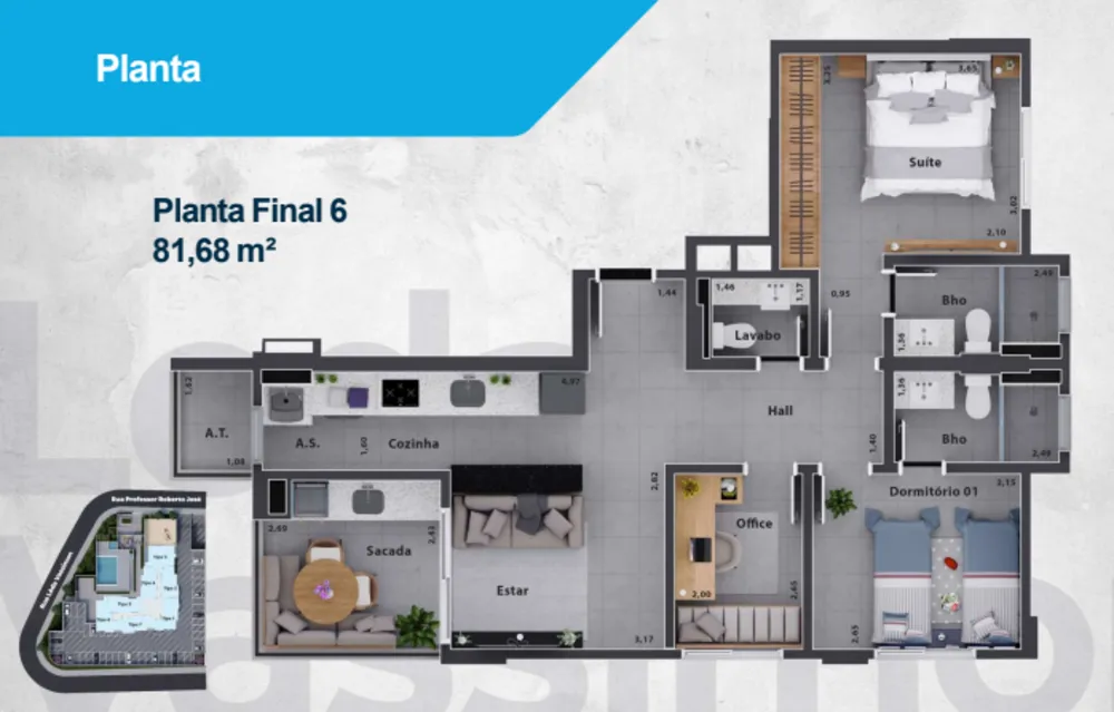 Apartamento, 2 quartos, 69 m² - Foto 8