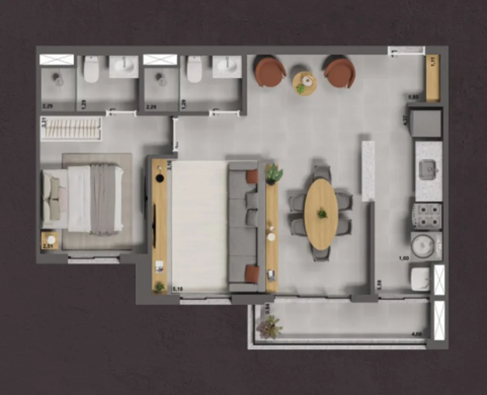 Apartamento, 2 quartos, 59 m² - Foto 4