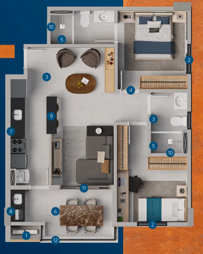 Apartamento, 2 quartos, 63 m² - Foto 11