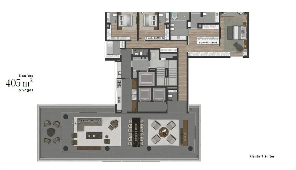 Apartamento, 3 quartos, 403 m² - Foto 7