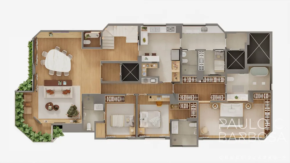 Cobertura, 4 quartos, 377 m² - Foto 14