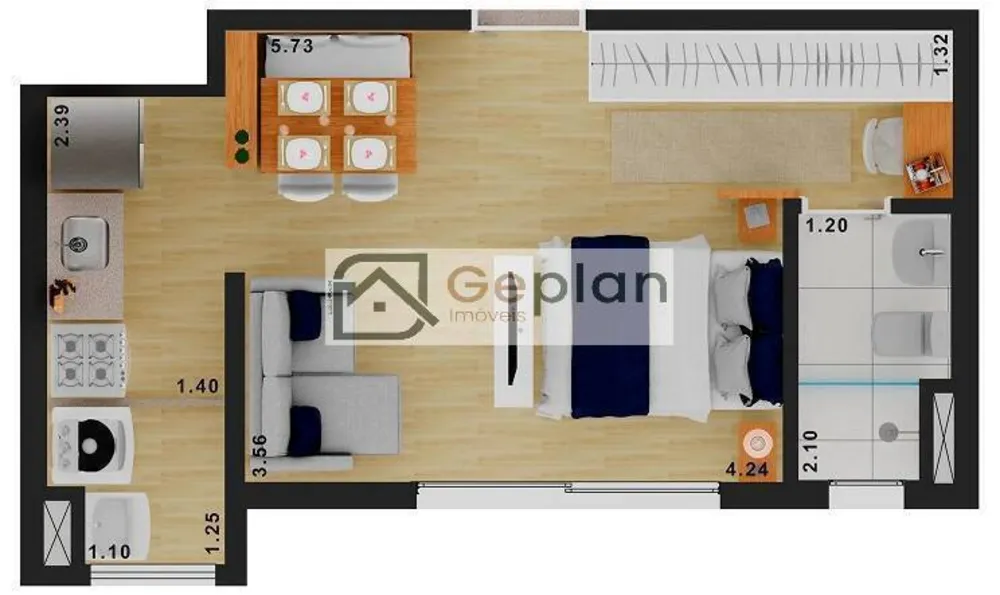 Apartamento, 1 quarto, 29 m² - Foto 6