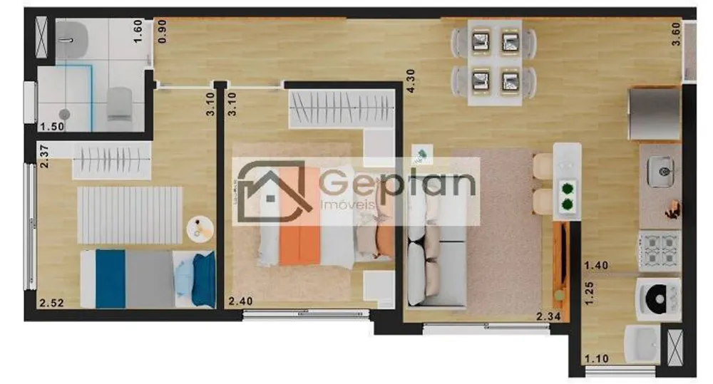 Apartamento, 2 quartos, 42 m² - Foto 8