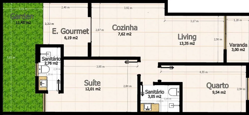 Apartamento, 2 quartos, 65 m² - Foto 7