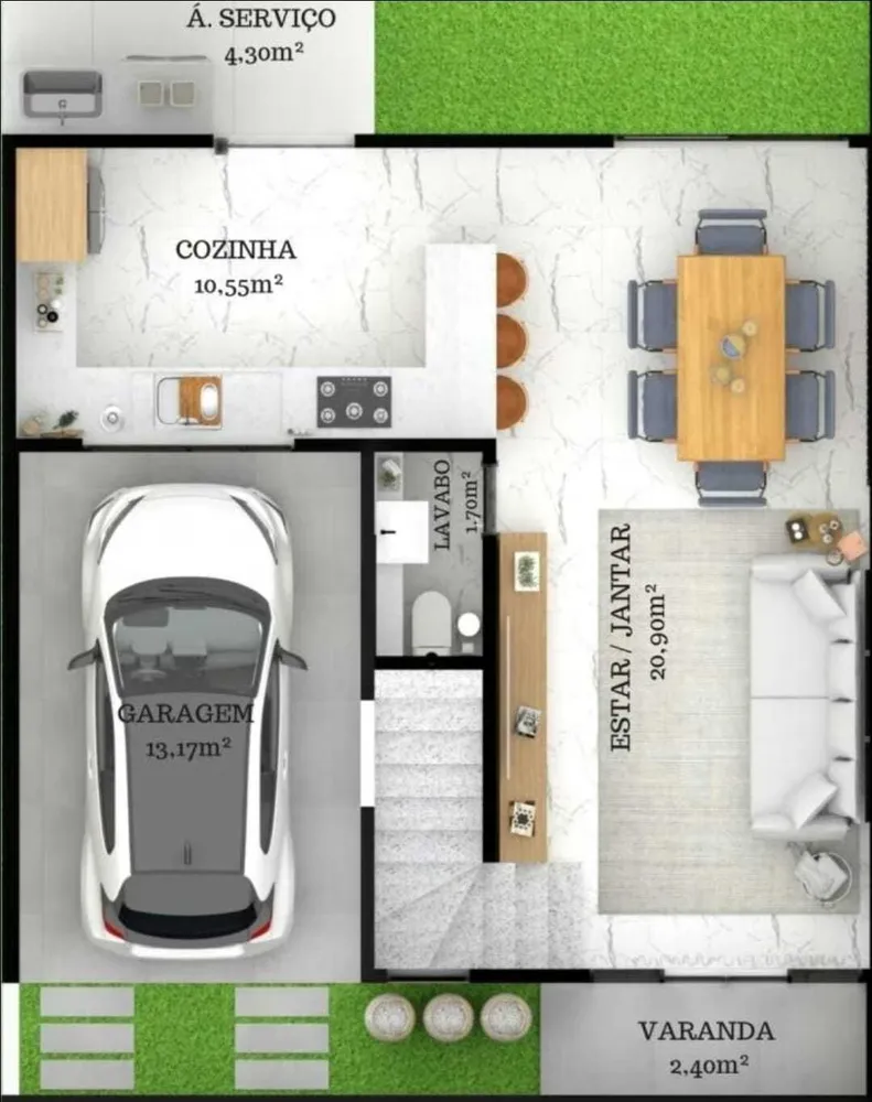 Casa, 3 quartos, 168 m² - Foto 9