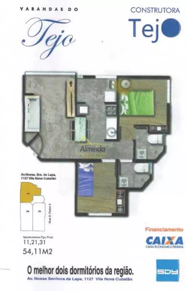 Apartamento à venda com 2 quartos, 56m² - Foto 2