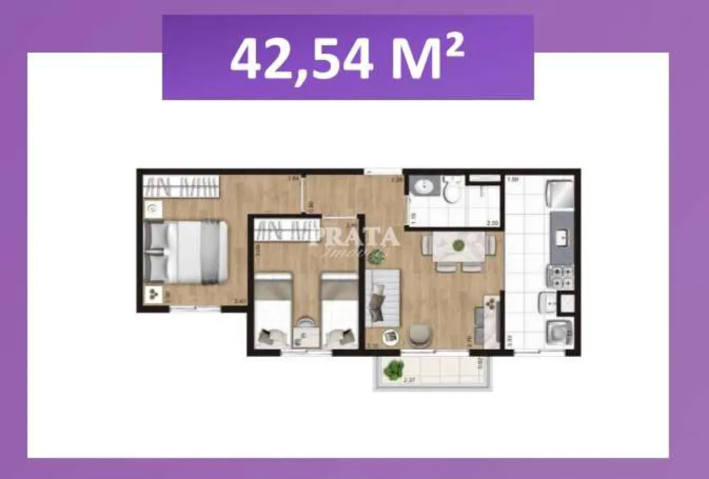 Apartamento, 2 quartos, 42 m² - Foto 17