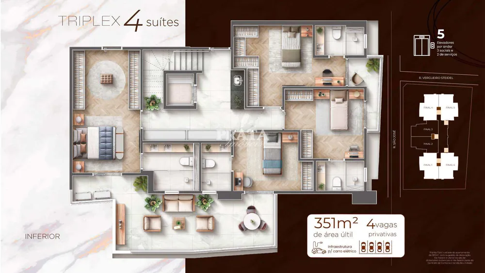Cobertura, 348 m² - Foto 4