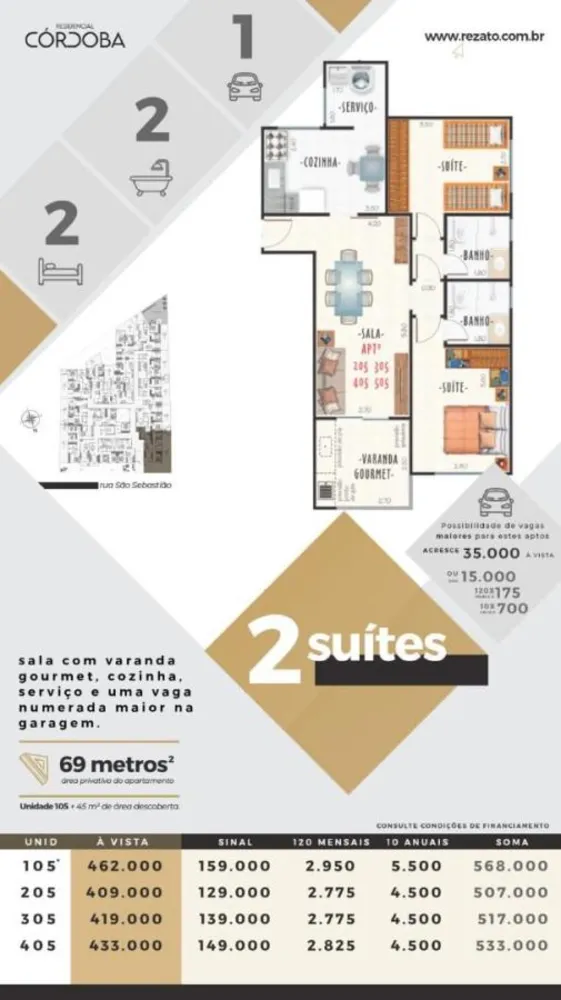 Apartamento, 2 quartos, 69 m² - Foto 11