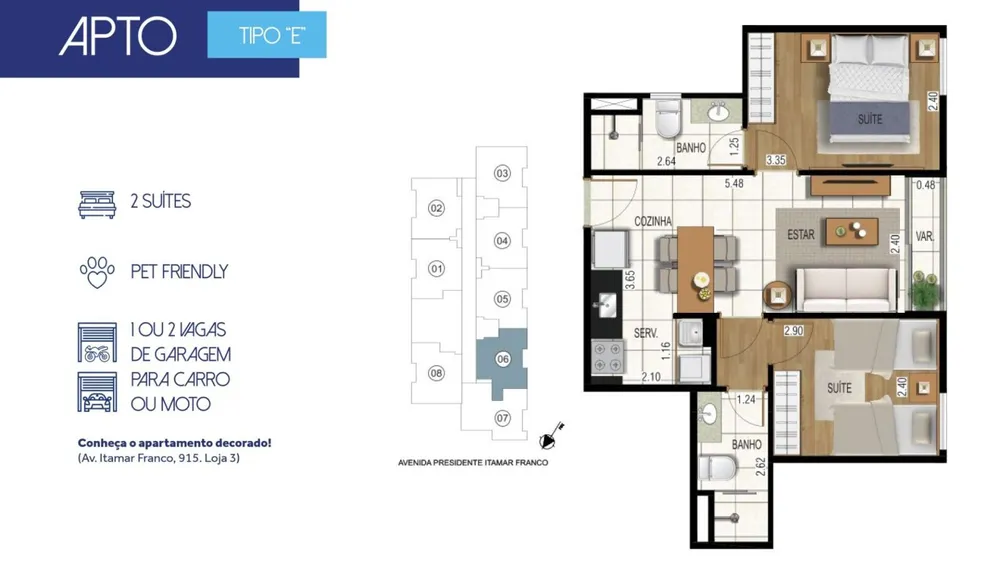Apartamento, 2 quartos, 50 m² - Foto 12