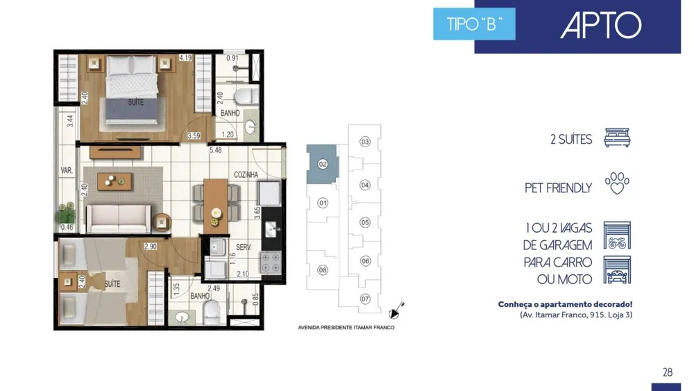 Apartamento, 2 quartos, 50 m² - Foto 9
