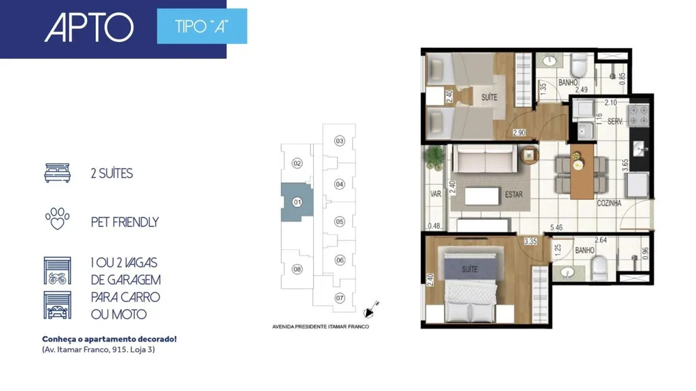 Apartamento, 2 quartos, 50 m² - Foto 8