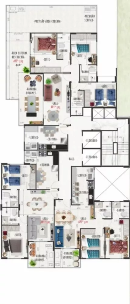 Cobertura à venda com 4 quartos, 161m² - Foto 3