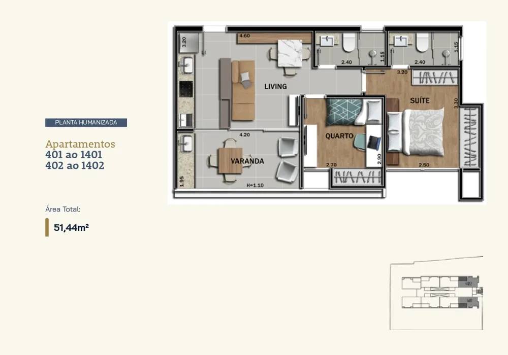 Apartamento, 2 quartos - Foto 6