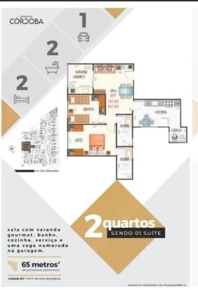 Apartamento, 2 quartos, 65 m² - Foto 14