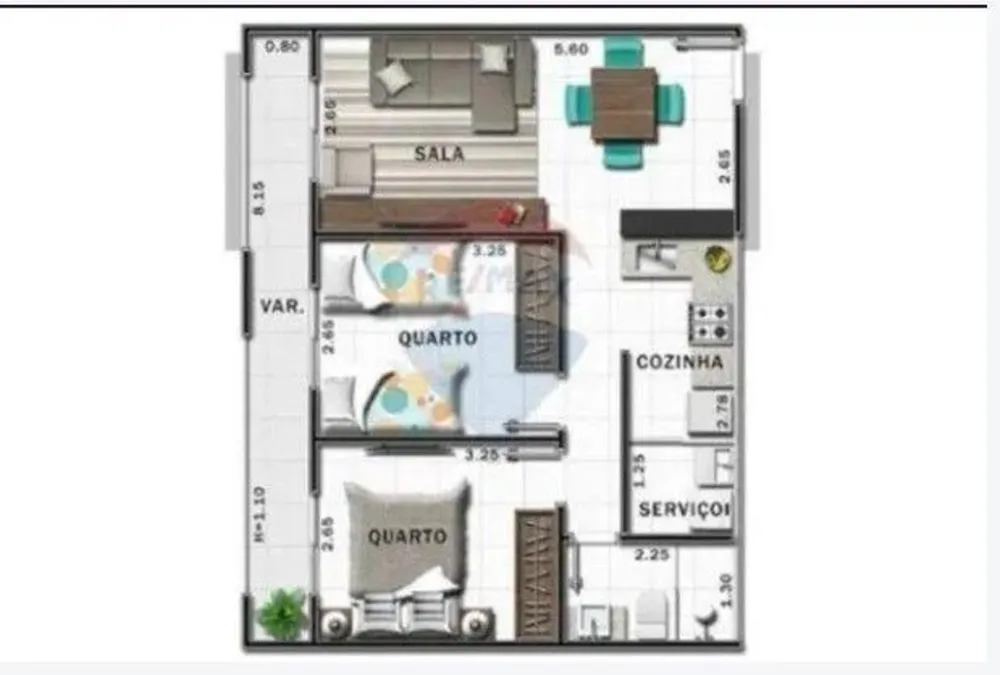 Apartamento, 2 quartos, 53 m² - Foto 6