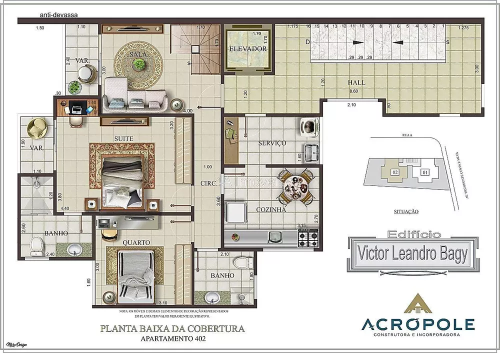 Cobertura à venda com 3 quartos, 150m² - Foto 2