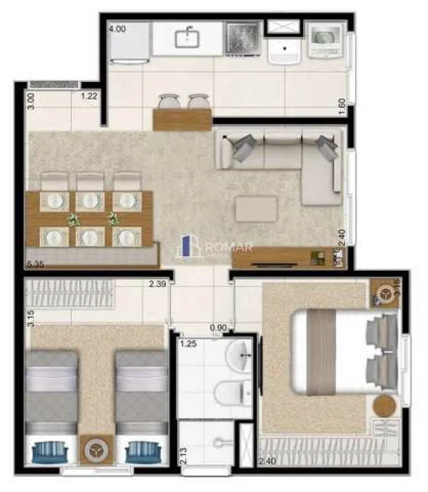 Apartamento, 2 quartos, 45 m² - Foto 20
