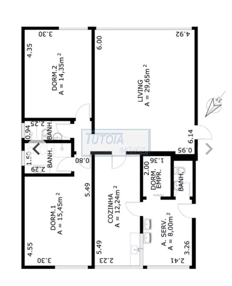 Apartamento, 2 quartos, 105 m² - Foto 1
