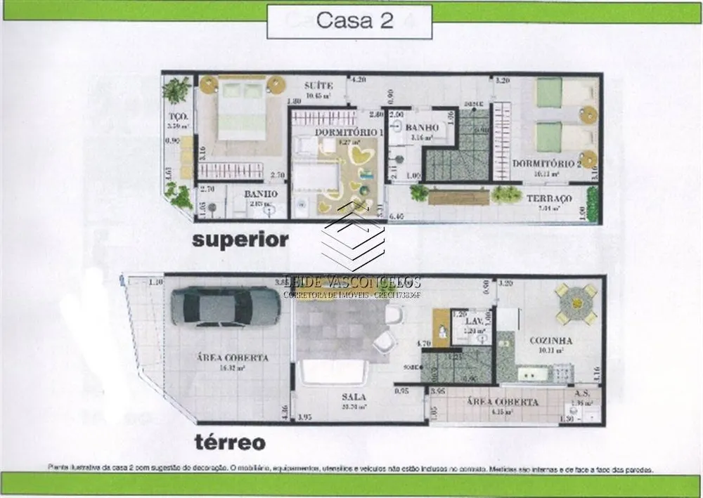 Sobrado, 3 quartos, 123 m² - Foto 2