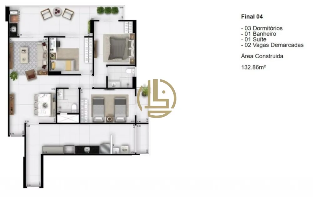 Apartamento, 3 quartos, 133 m² - Foto 10