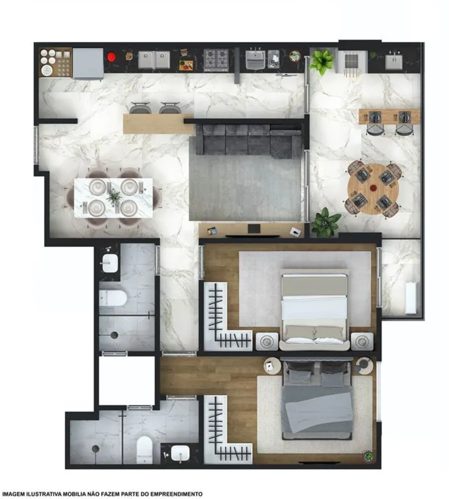 Apartamento, 2 quartos, 77 m² - Foto 6