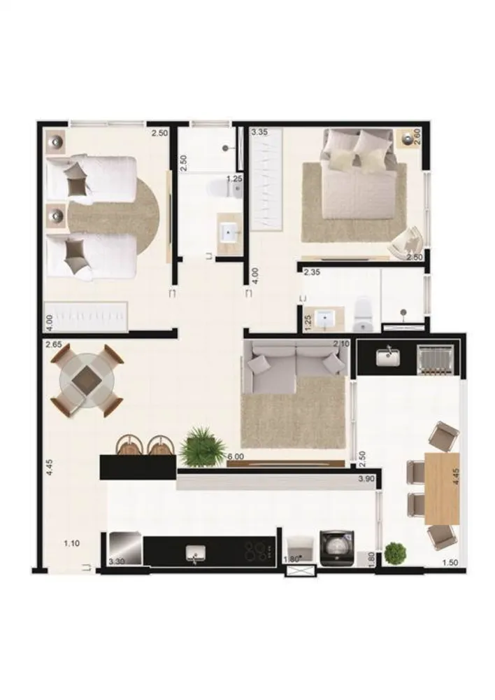 Apartamento, 2 quartos, 71 m² - Foto 5