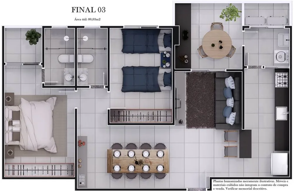 Apartamento, 2 quartos, 81 m² - Foto 9