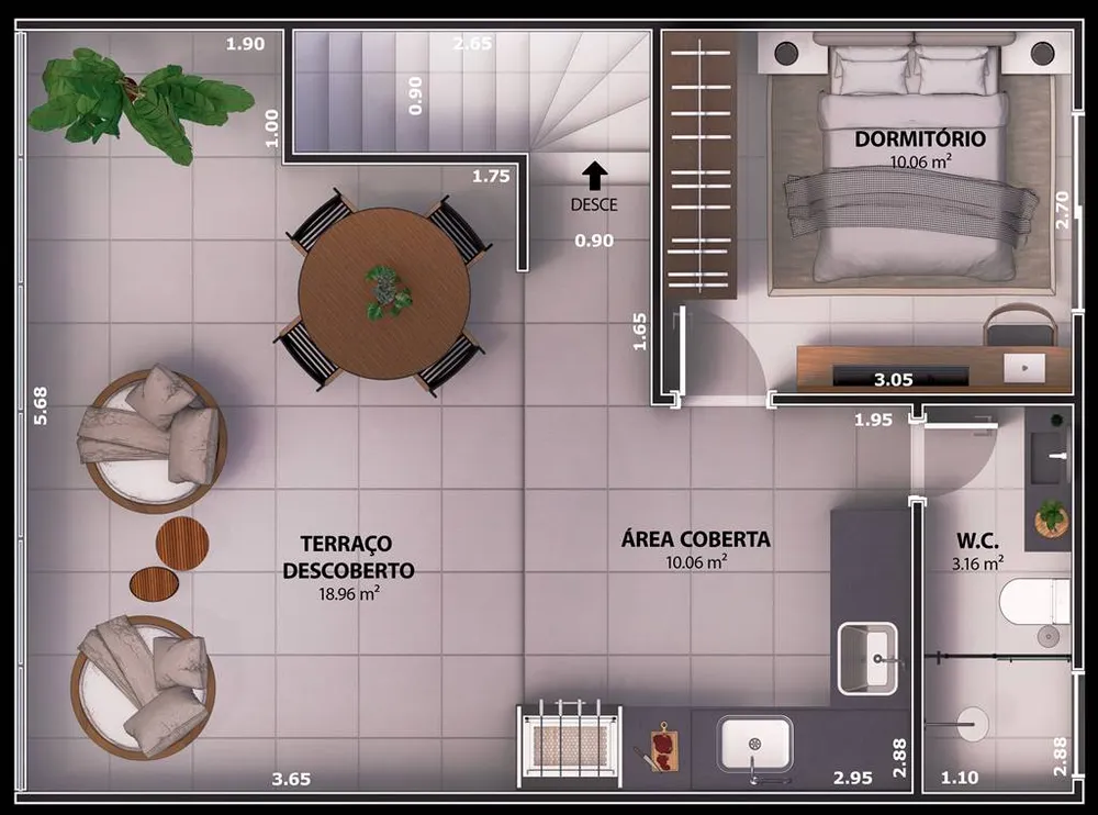 Casa de Condomínio, 2 quartos - Foto 7