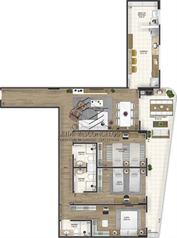 Apartamento, 3 quartos, 139 m² - Foto 5