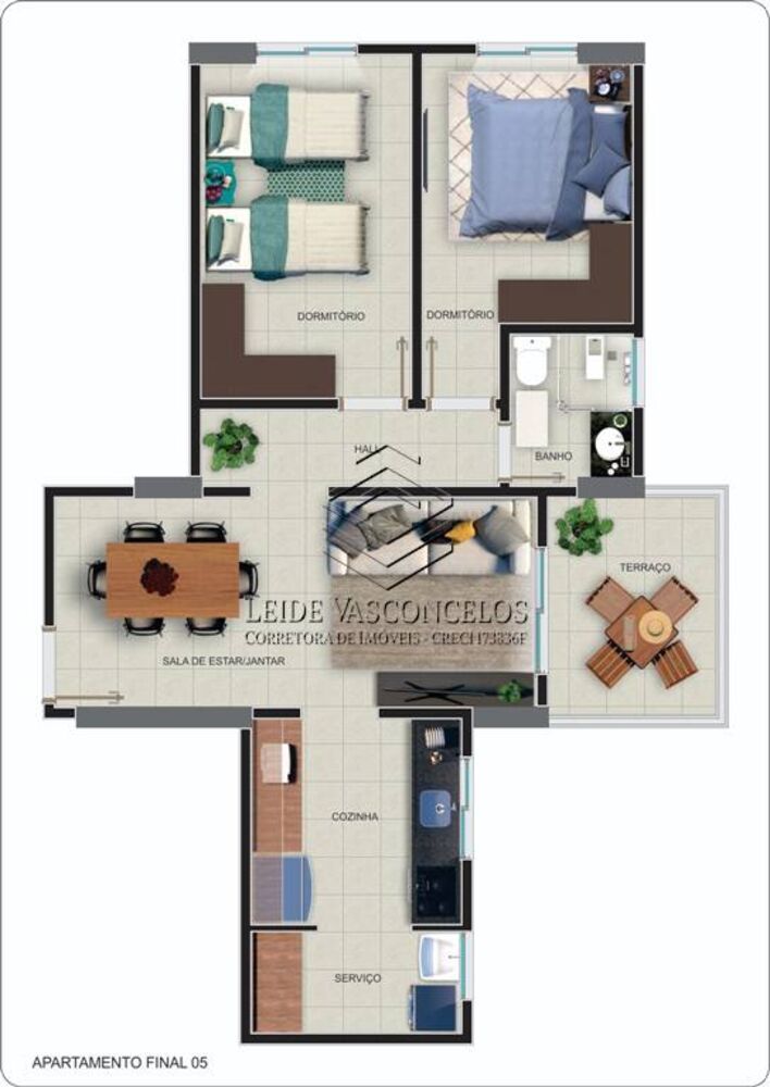 Apartamento, 2 quartos, 61 m² - Foto 3
