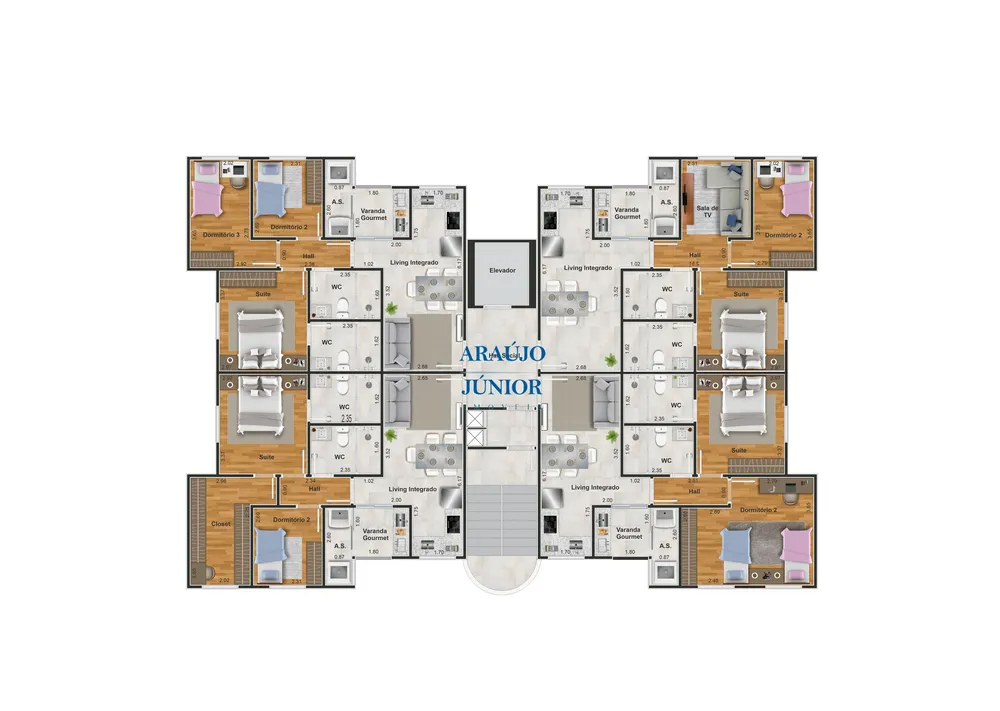 Apartamento, 3 quartos, 63 m² - Foto 12