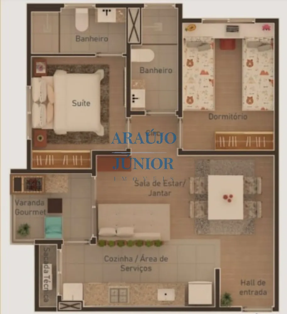 Apartamento, 2 quartos, 53 m² - Foto 6