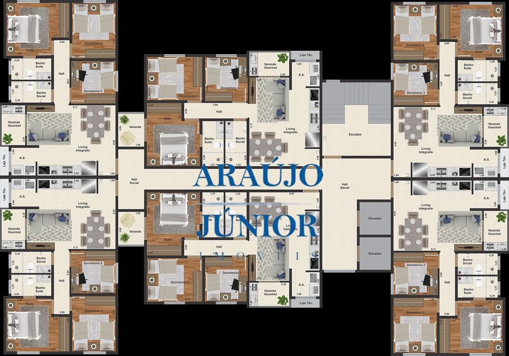 Apartamento, 3 quartos, 70 m² - Foto 3