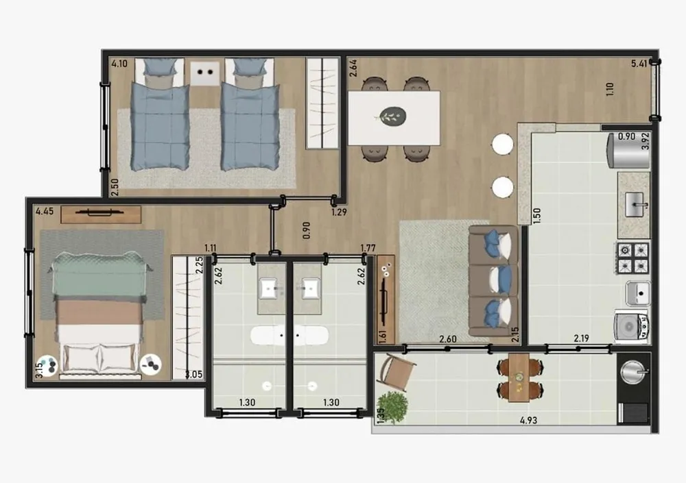 Apartamento, 2 quartos, 70 m² - Foto 12