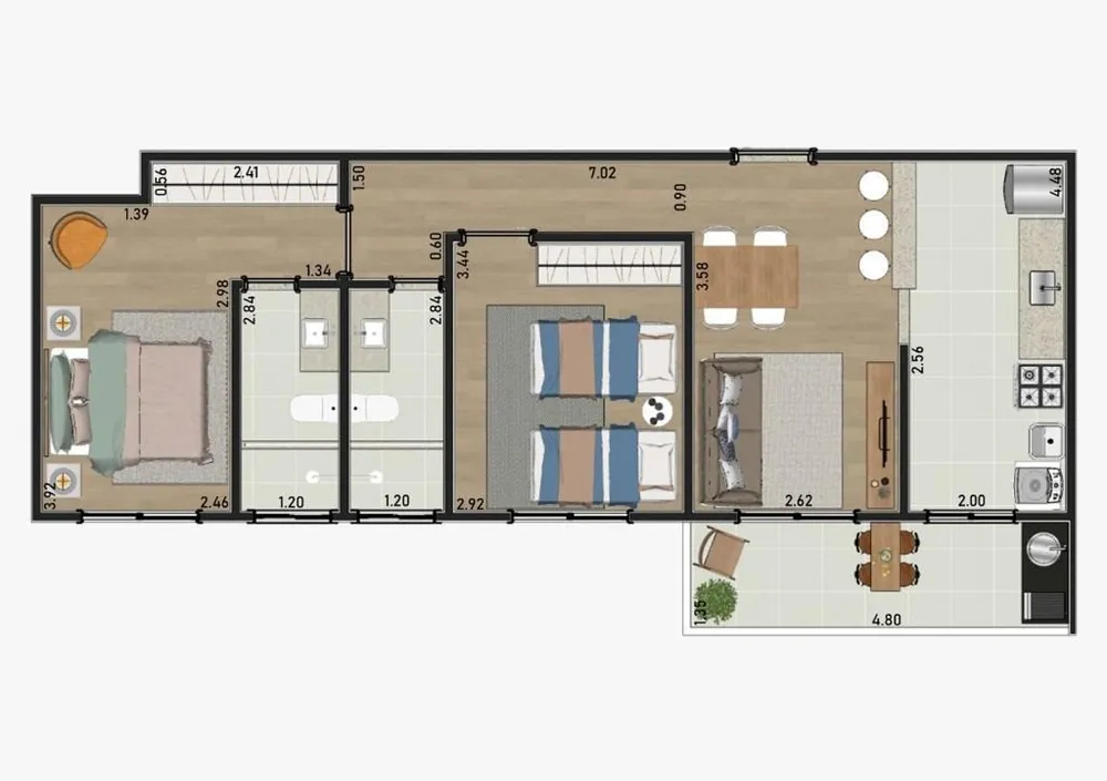 Apartamento, 2 quartos, 70 m² - Foto 10