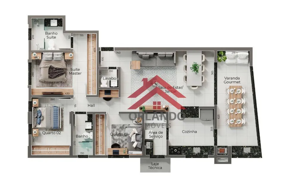 Apartamento, 3 quartos, 117 m² - Foto 2