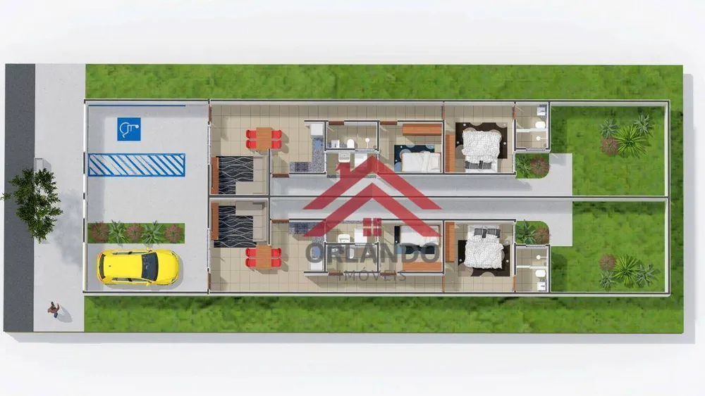 Casa, 2 quartos, 70 m² - Foto 2