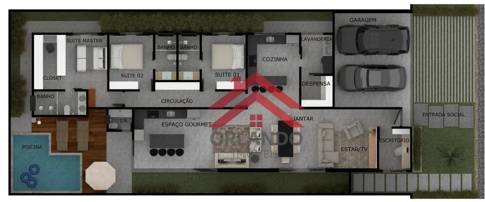 Casa de Condomínio, 3 quartos - Foto 3