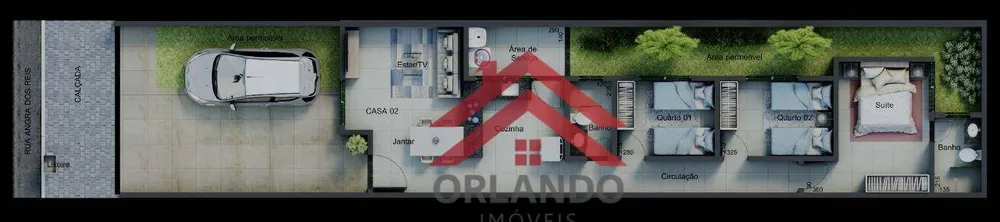 Casa, 3 quartos, 70 m² - Foto 2