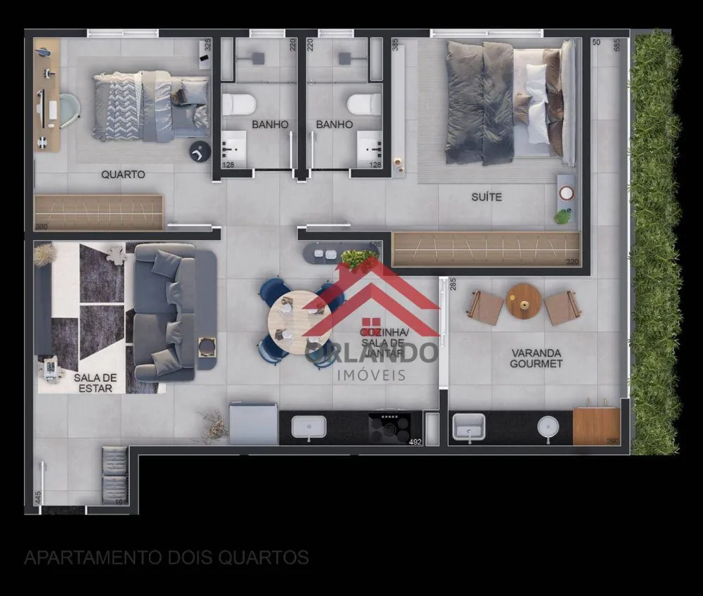 Apartamento, 2 quartos, 72 m² - Foto 2