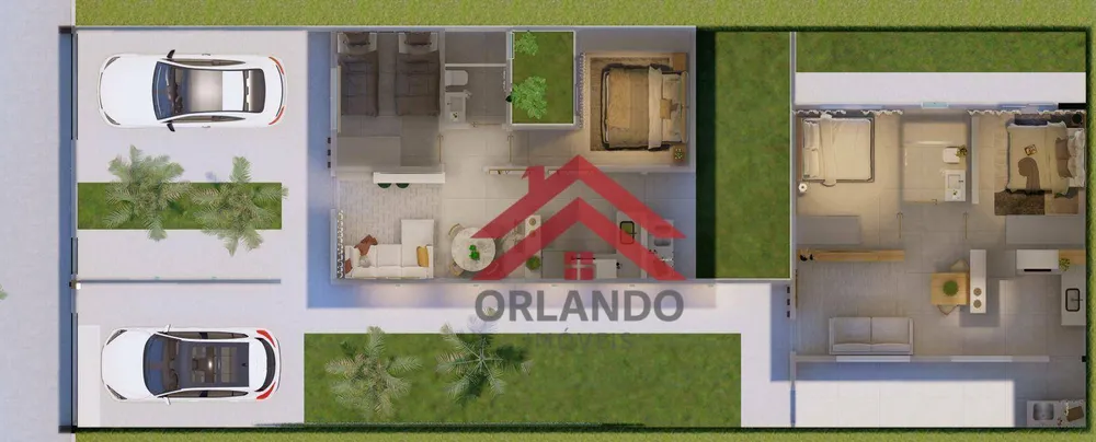 Casa, 2 quartos, 53 m² - Foto 1