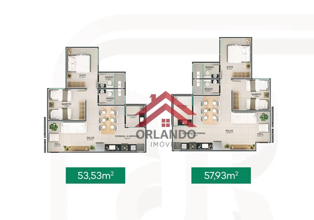 Apartamento, 2 quartos, 56 m² - Foto 4