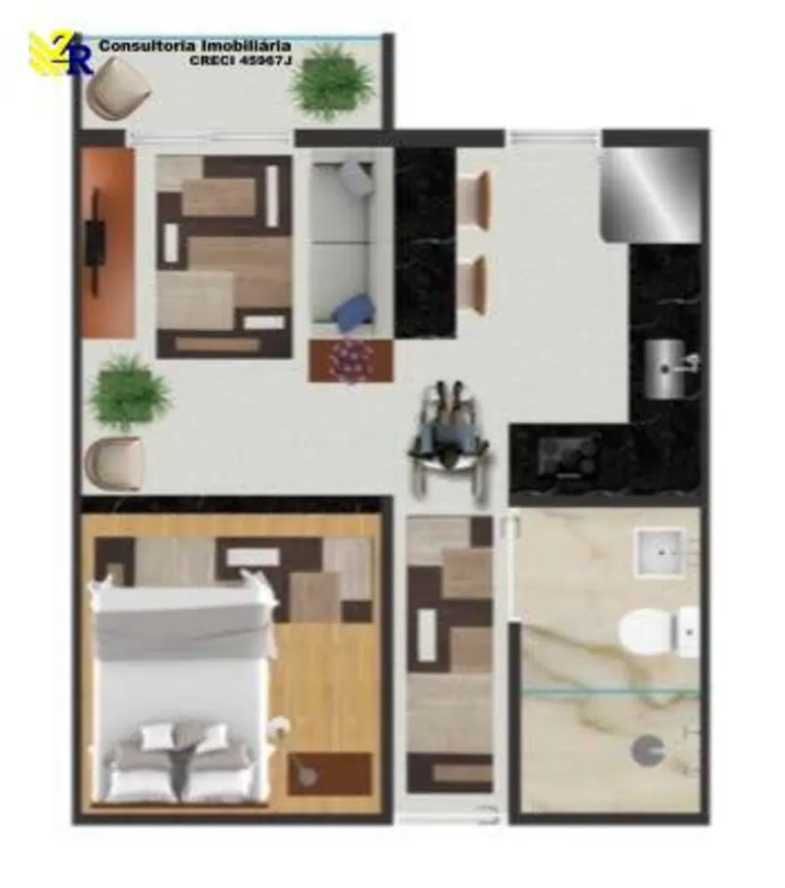 Apartamento, 1 quarto, 35 m² - Foto 7