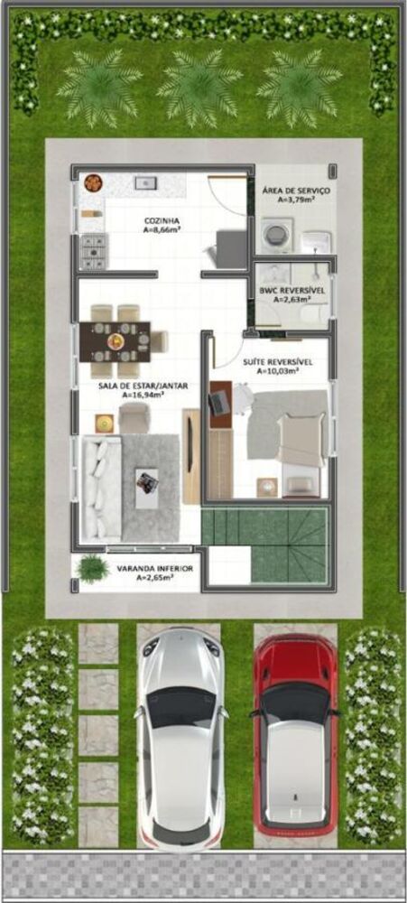 Casa à venda com 3 quartos, 99m² - Foto 2